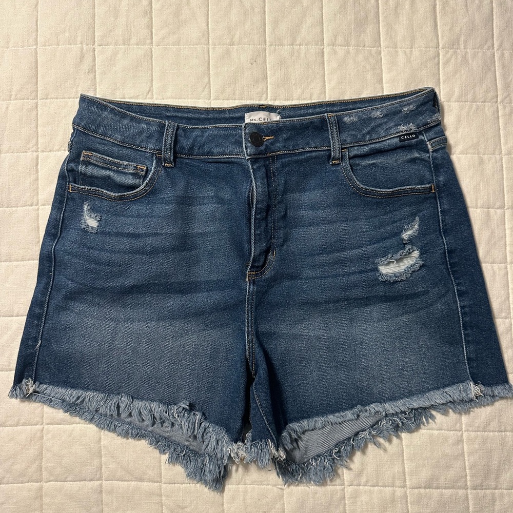 Cello Women's Distressed Denim Shorts
